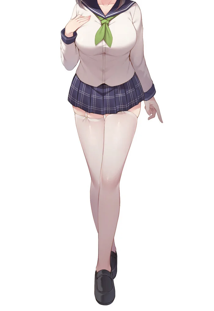 Stockings are our everything - Anime, Anime art, Stockings, School uniform, Original character, Toyosaki shu