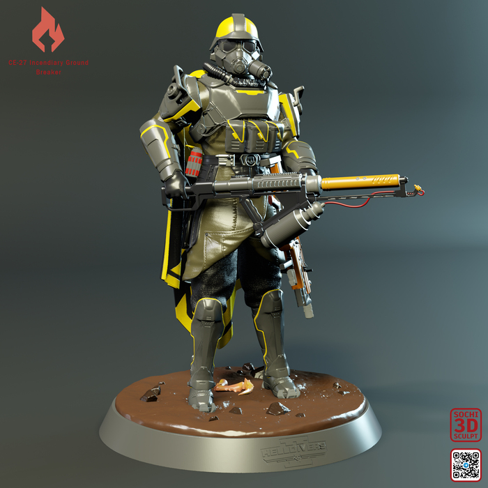 Helldivers 2 CE-27 Ground Breaker 3  3D , 3D , 3D, Helldivers 2, Helldivers, 3D ,  , , Zbrush, 3ds Max