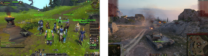 MMO: World of Warcraft. Сессионные: World of Tanks