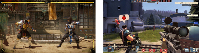 Локальные: Mortal Kombat 11. Сетевые: Team Fortress 2