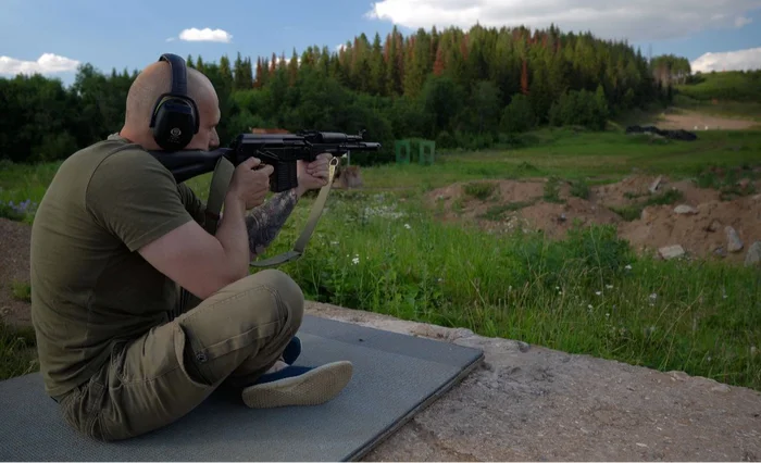 Shooting range - My, beauty, The photo, Weapon, Firearms, Saiga, Beautiful view