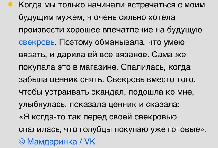 Понимающая свекровь