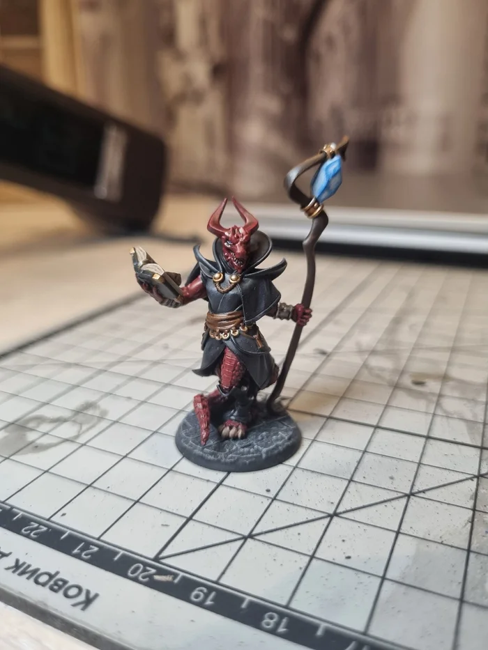 Sorcerer-Foot and Mouth Disease - My, Painting miniatures, Dungeons & dragons, Painting, Tabletop role-playing games, Longpost