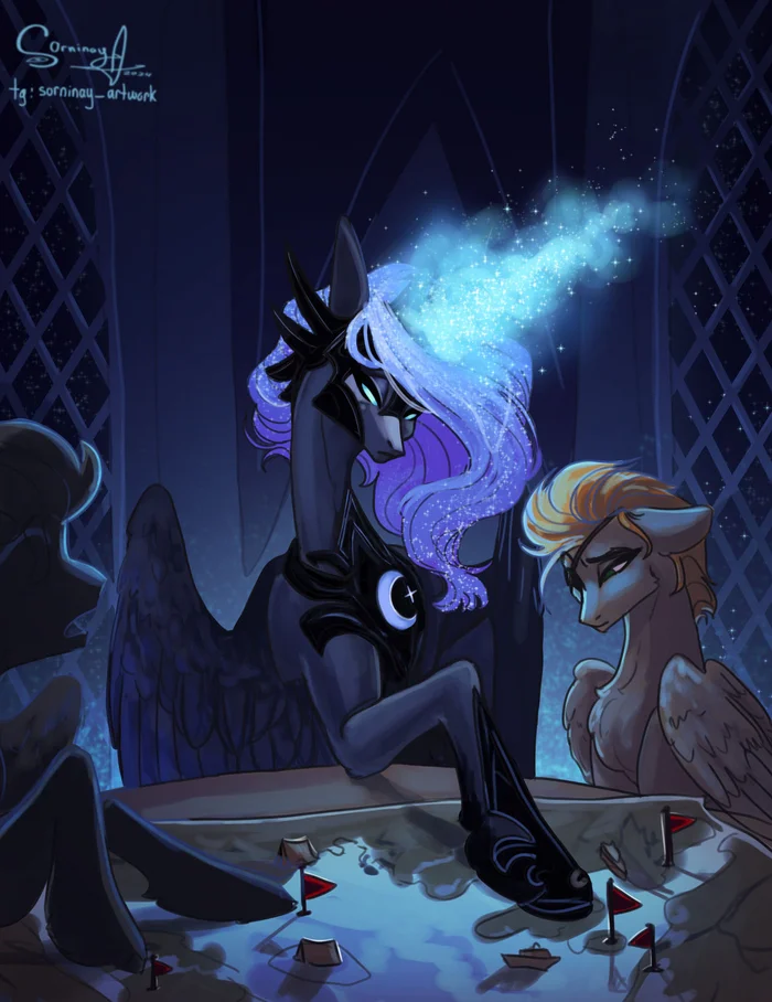 План нападения - My Little Pony, Nightmare Moon, Royal Guard, Original Character, Princess Luna