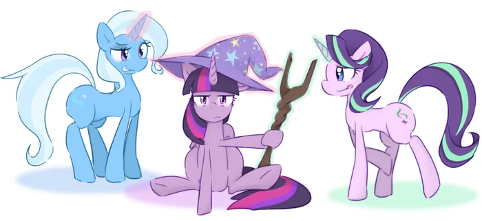 New equipment - My little pony, PonyArt, Twilight sparkle, Trixie, Starlight Glimmer