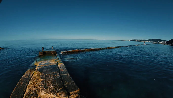 Morning on the Spring beach. Black Sea. Tuapse - My, Краснодарский Край, Sea, Tuapse, Morning, Black Sea