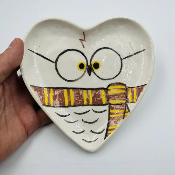 My - My, Ceramics, Plate, Handmade, Harry Potter, Longpost, Needlework without process