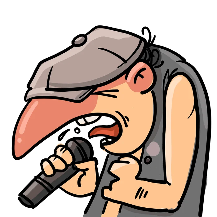 Brian Johnson - My, AC DC, Brian Johnson, Heavy metal, Cartoon