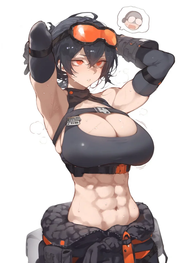 Grace - Zenless Zone Zero, Grace Howard (zzz), Art, Girls, Games, Anime art, Anime, Strong girl, Muscleart