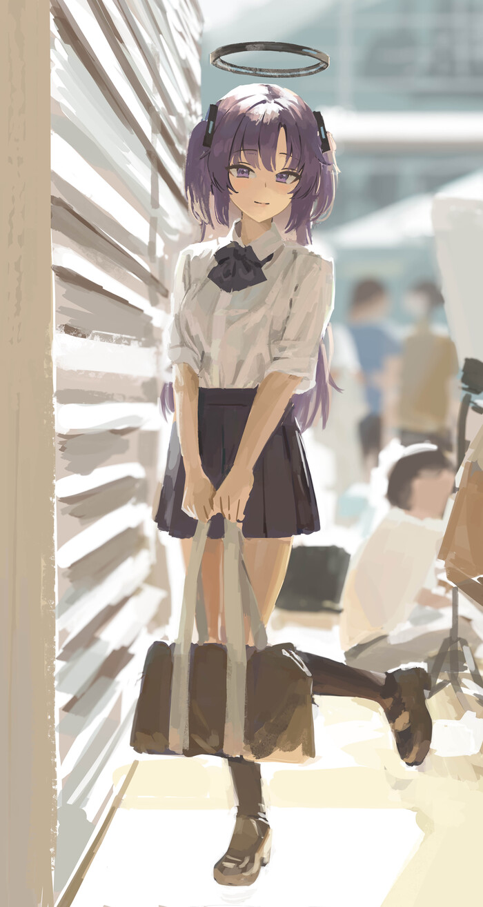 Hayase Yuuka #015 Anime Art, , Hayase Yuuka, Blue Archive, , , ,  