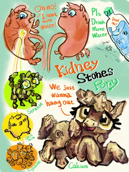 Kidney stone pony - My little pony, Original character, Ponification, Kidney, Stones in the kidneys, Ja0822ck