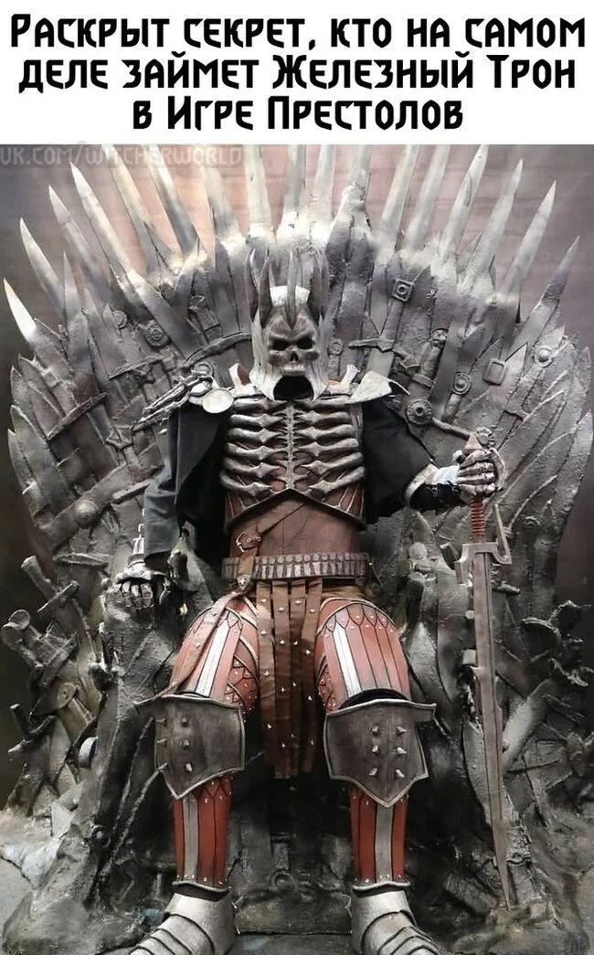 A worthy ruler for the Iron Throne - My, Computer games, Witcher, The Witcher 3: Wild Hunt, Screen adaptation, Game of Thrones, Game of Thrones season 8, Iron throne, Eredin Breakk Glas