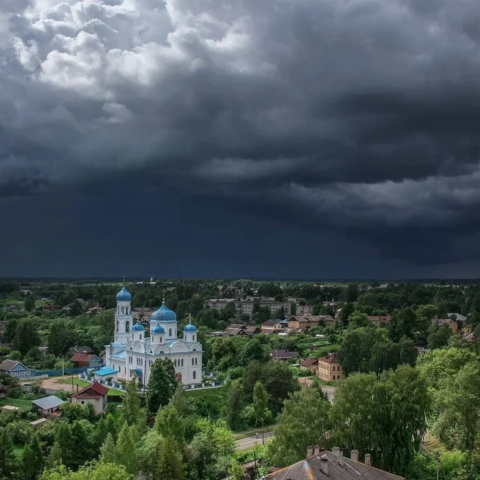 Torzhok city on a cloudy day, Tver region - Tver region, The photo, Torzhok