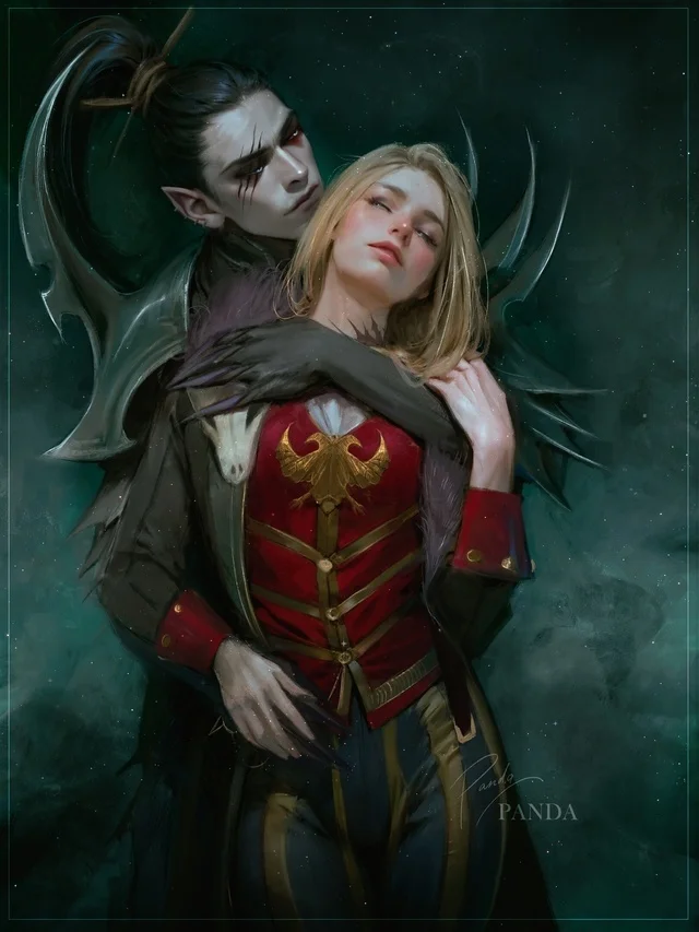 Classic nineties romance novel cover - Warhammer, Rogue Trader, Dark eldar, Wh Art, Romance novel