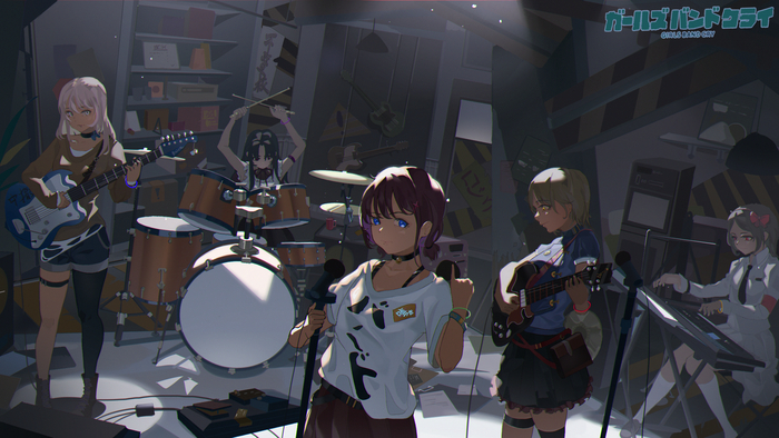 Togenashi Togeari , Anime Art, Iseri Nina, Girls Band Cry, Kawaragi Momoka, Awa Subaru, Ebizuka Tomo, Rupa
