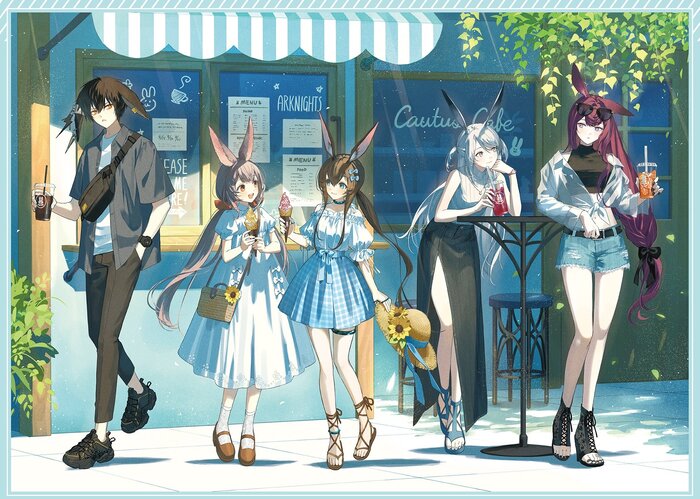  Anime Art, , Ray (Arknights), Savage (Arknights), Arknights, , Amiya