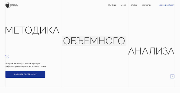 Вот так выглядел сайт-референс конкурента