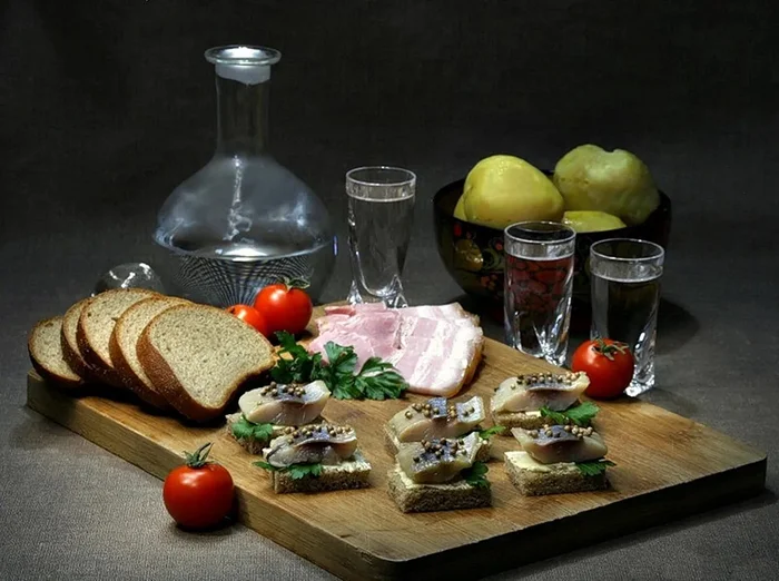 Happy Friday everyone - Friday, Holidays, Russia, Homeland, Men, Vodka, Herring