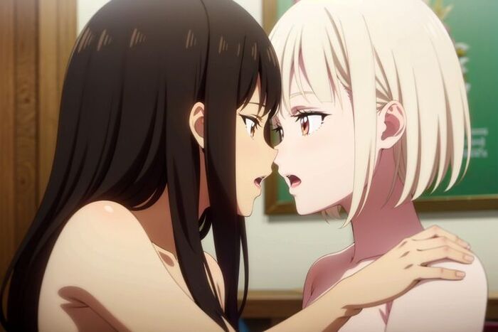 Inoue Takina & Nishikigi Chisato Inoue Takina, , Anime Art, Nishikigi Chisato,  , Lycoris Recoil