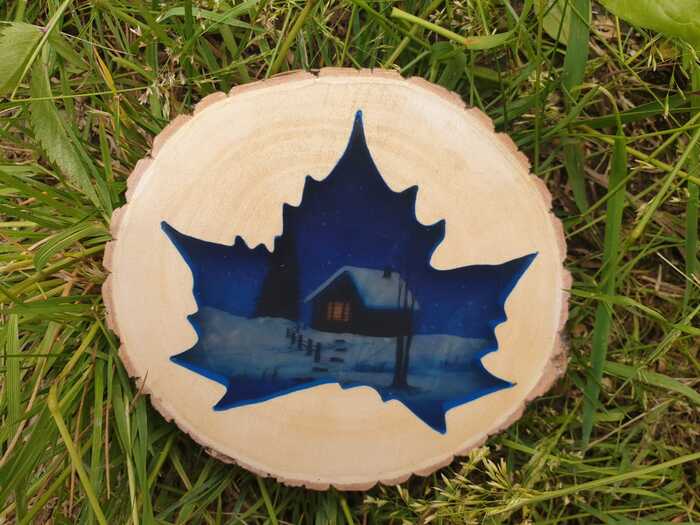 Leaf - My, Wood products, With your own hands, Needlework without process, Woodworking, Crafts, Jigsaw, Decor, Epoxy resin, Longpost