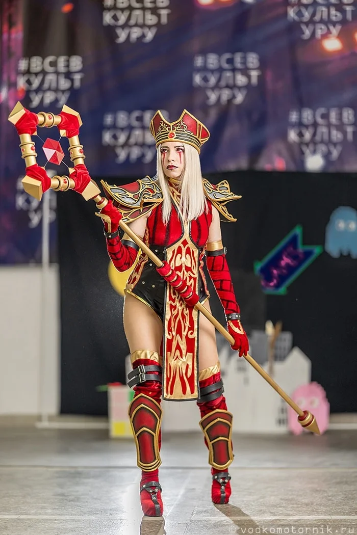 Cosplay of Sally Whitemane, High Inquisitor from World of Warcraft - My, Cosplay, Cosplayers, Craft, World of warcraft, Girls, Longpost, Sylvanas Windrunner, The photo, Computer games, Whitemane