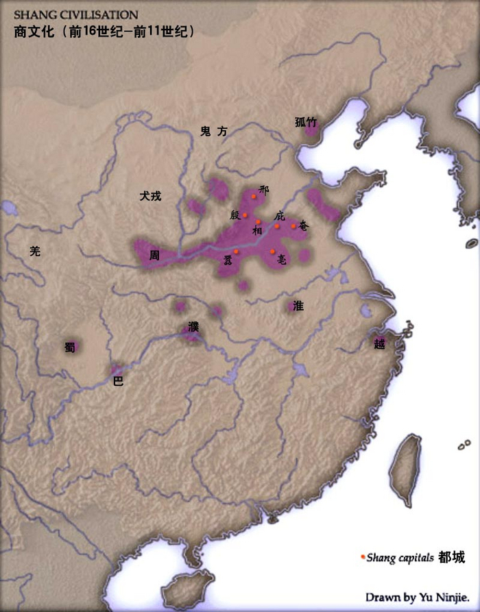 Вот таким было расселения хуацяо - этнических древних китайцев - во времена династии Чжоу