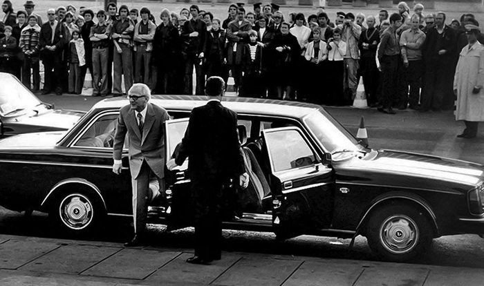 Удлиненный Volvo 264 TE и лидер ГДР Эрих Хонеккер