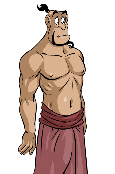 Нашёл в интернете вариант того как мог бы выглядеть Джинни в случае превращения в человека. Сероват, а так неплохо.