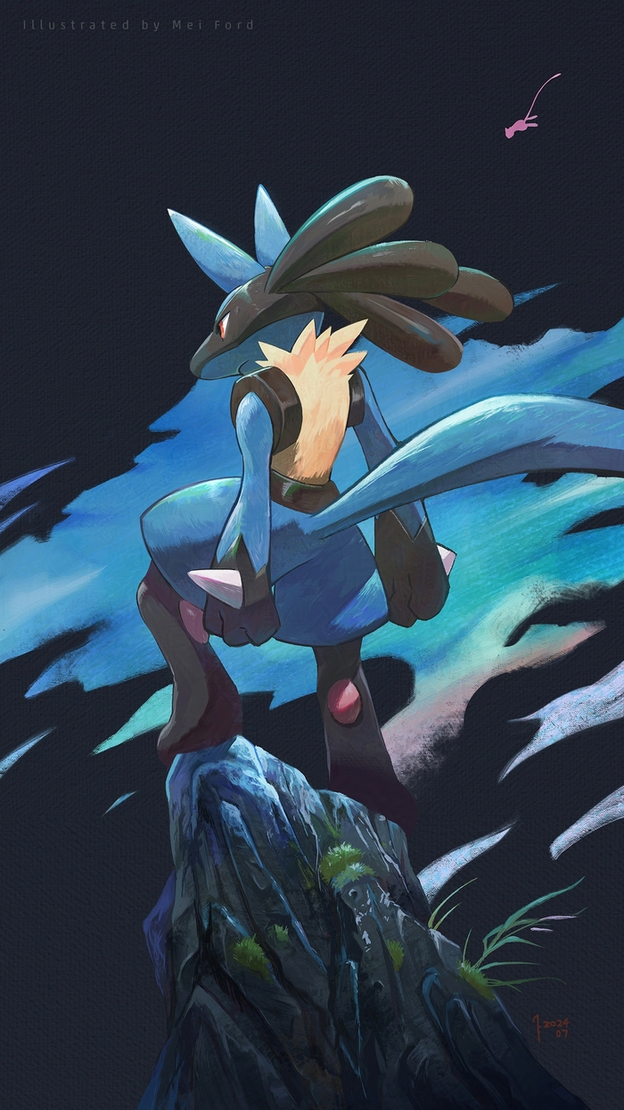    :  @MeiFordArt Lucario, , 