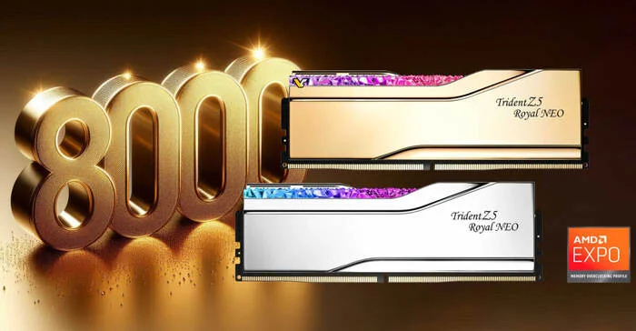 G.Skill представила «королевскую» память Trident Z5 Royal Neo DDR5-8000 - Игровой ПК, Компьютерное железо, Электроника, Компьютер, Ddr5, Оперативная память, Инновации, Trident, Богатство, Роскошь, Дорого