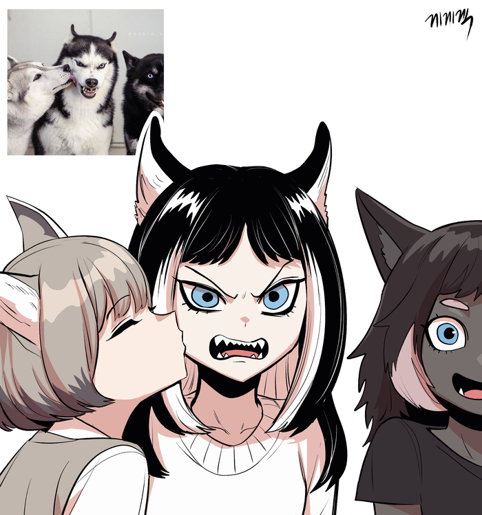    , , Anime Art, , Animal Ears, Gegegekman, , , ,   ,  
