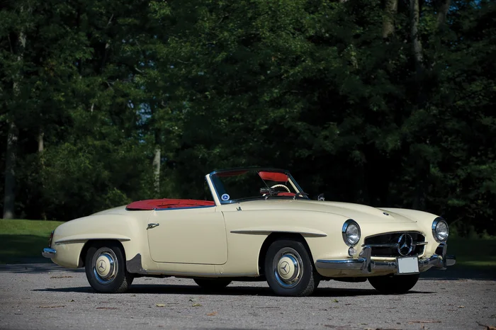 Mercedes-Benz 190SL Roadster - Ретроавтомобиль, История автомобилей, Мерседес, 1960, Родстер