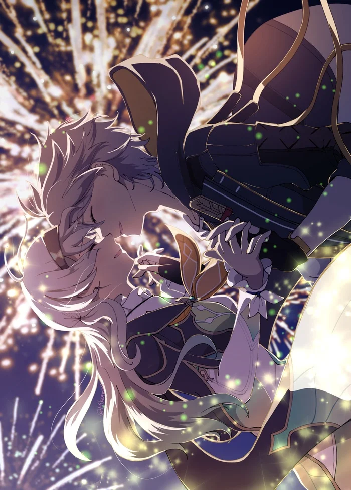 Sveta and Kelus - Firefly (Honkai: Star Rail), Pixiv, Anime, Anime art, Honkai: Star Rail, Caelus (Honkai: Star Rail)