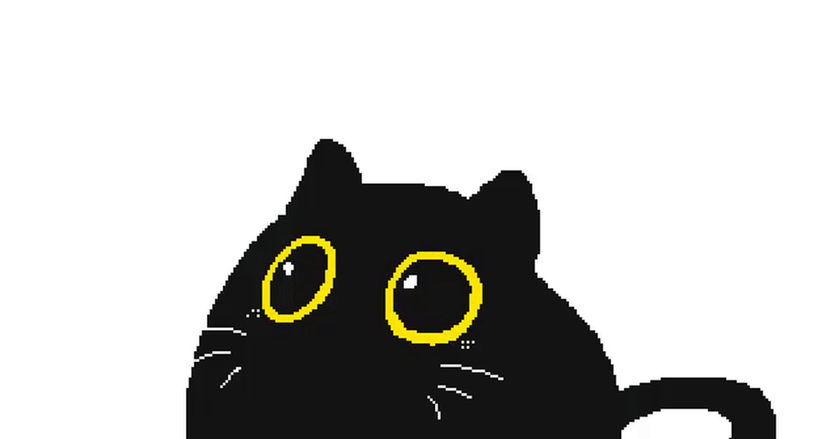 Zev - Art, Drawing, cat, Yawn, GIF