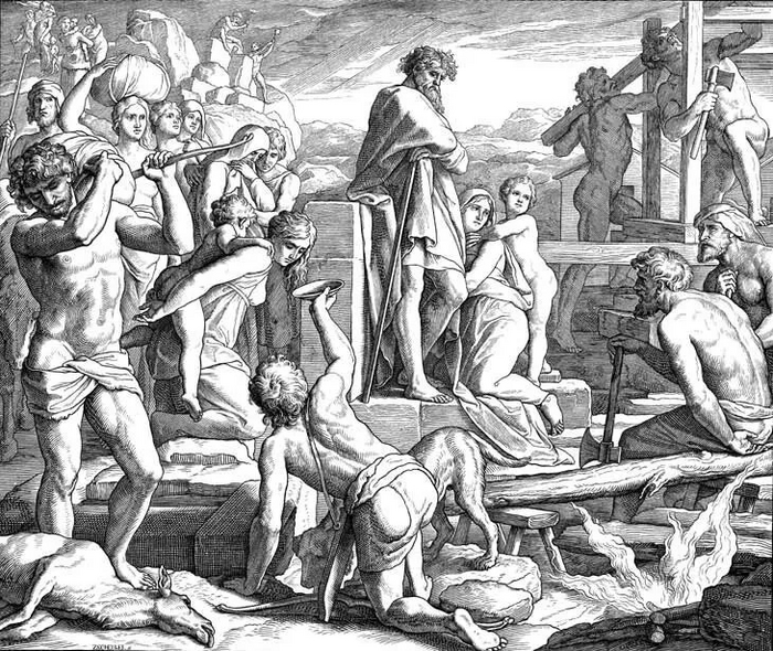 "Die Bibel in Bildern", художник Юлиус Шнорр фон Карольсфельд.