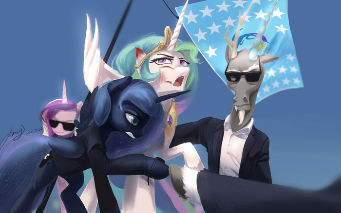    My Little Pony, Princess Celestia, Princess Cadance, Princess Luna, MLP Discord,  ,    