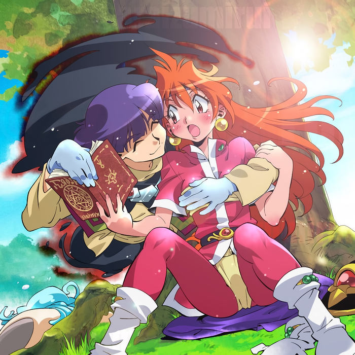  .     , Anime Art, Lina Inverse, Xelloss, Slayers