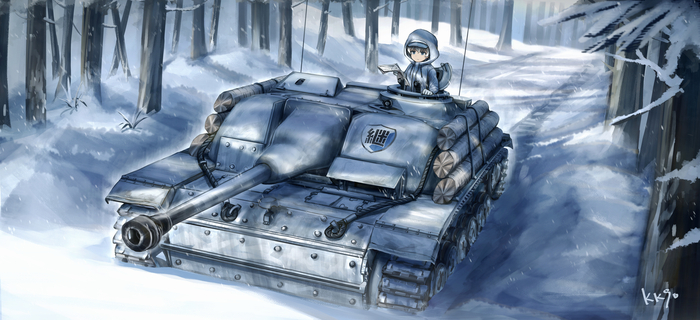   , Anime Art, Girls und Panzer, Youko