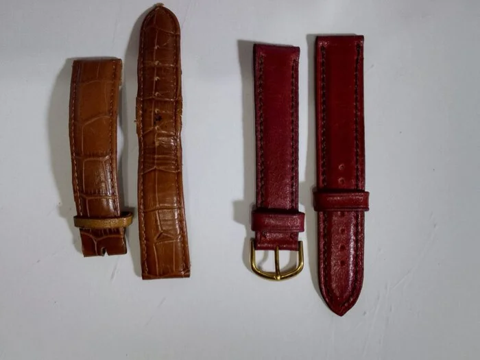 Made a new watch strap - Embossing on leather, Leather products, Longpost, Needlework without process