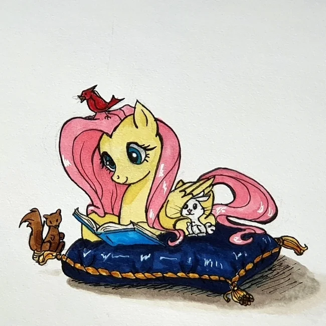 Bedtime book - My little pony, Fluttershy, 666