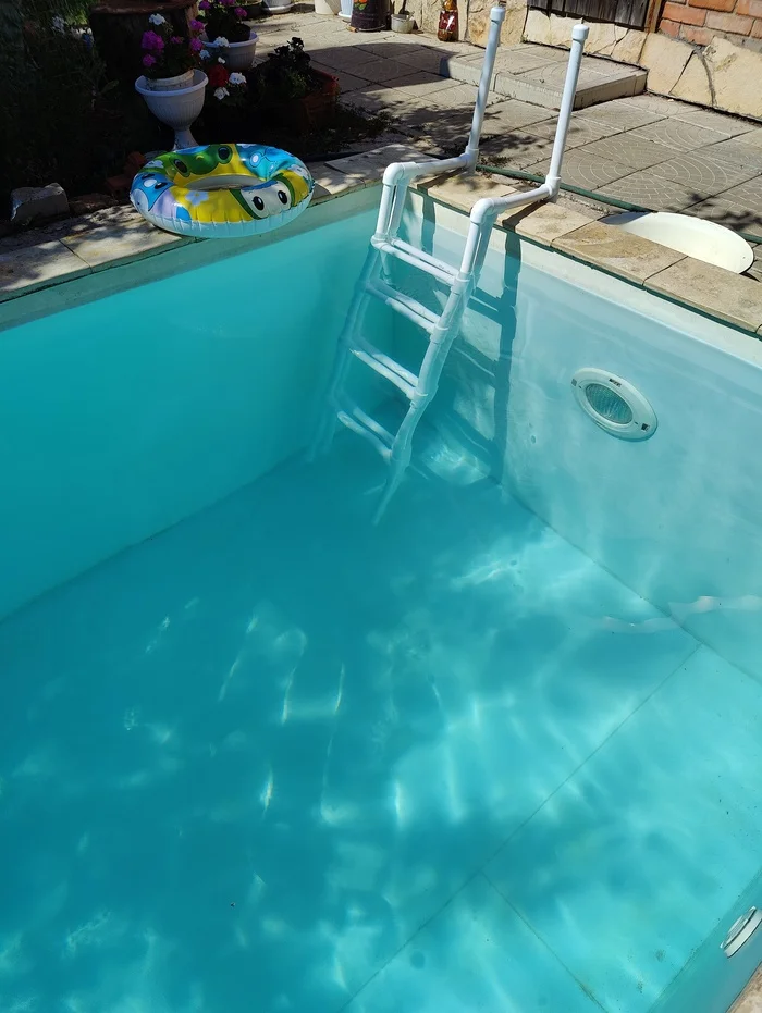 Pool ladders - My, Swimming pool, Dacha, Repair