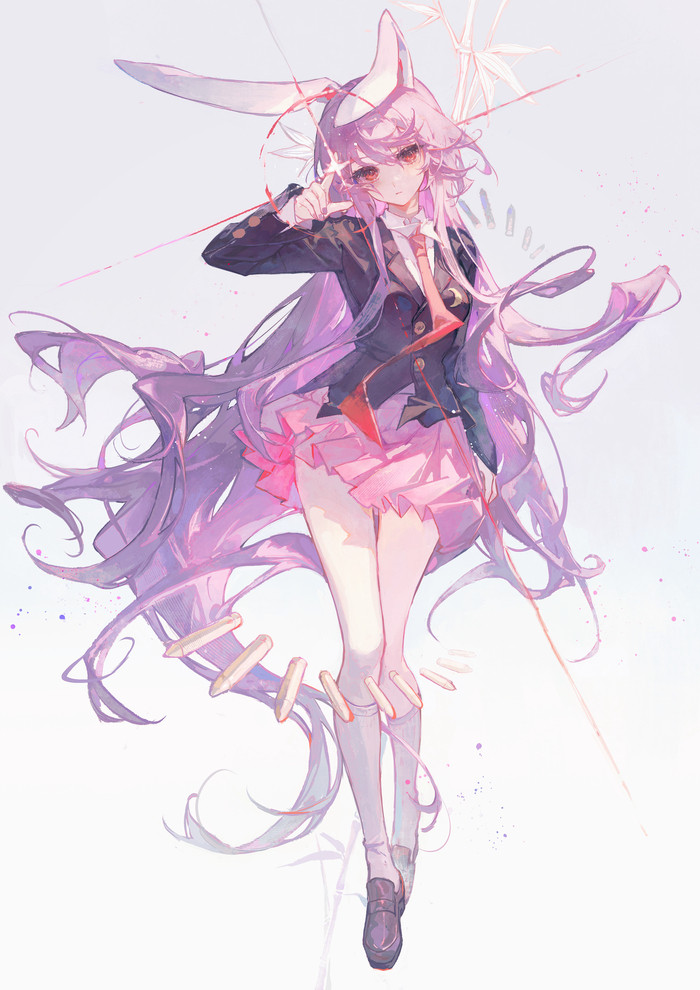 Reisen Udongein Inaba Anime Art, , Reisen Udongein Inaba, Touhou, Animal Ears, Matcha (Maccha)