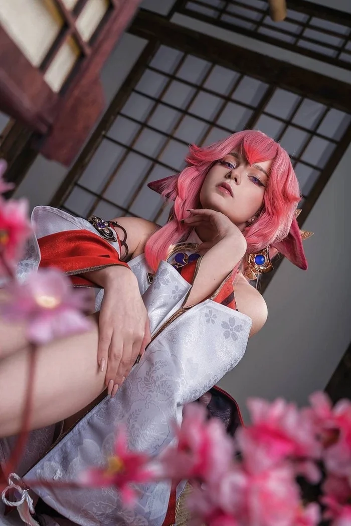 Today you will be mine! Cosplay of Yae Miko from the game Genshin impact - My, Cosplay, Genshin impact, The photo, Yae Miko (Genshin Impact)