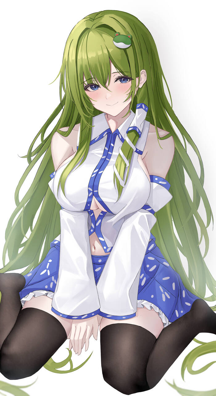 Kochiya Sanae Touhou, Kochiya Sanae, 7saki, , Anime Art, , 