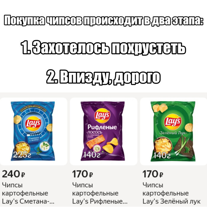 Покупка чипсов