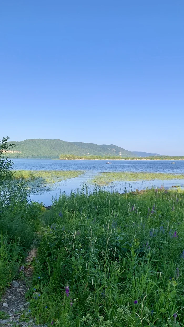 Early morning and beautiful view - My, Youtube, Sky, Clouds, Volga river, Samara Region, dawn, Video, Longpost