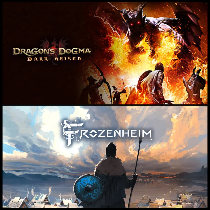 Dragon's Dogma: Dark Arisen and Frozenheim giveaway via Steamgifts - My, Drawing, Computer games, Steamgifts, Steam, Video game, Стратегия, RPG, Викинги