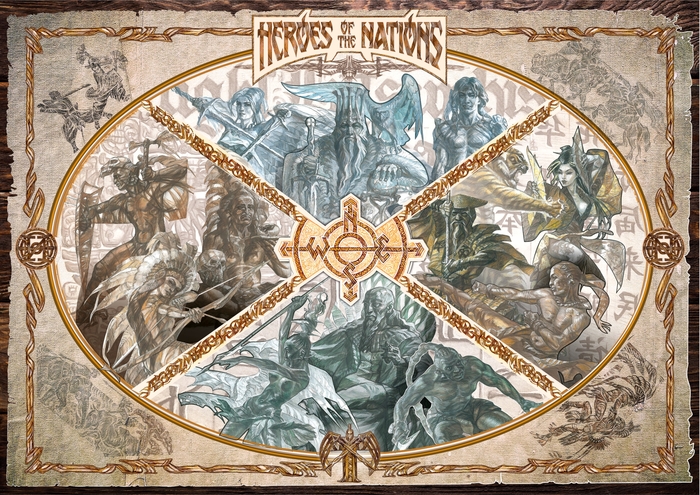 Проект Heroes of the Nations - 4 цивилизации человечества. Взглянув на этот постер Вы поймете идею проекта! КАРТА МИРА - 4 СТОРОНЫ СВЕТА, 4 НАЦИИ МИРА !