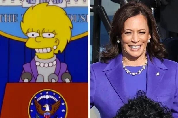 The Simpsons were very close - The Simpsons, Kamala Harris, Jacket, Decoration, It was in the Simpsons, Similarity, US elections, Politics