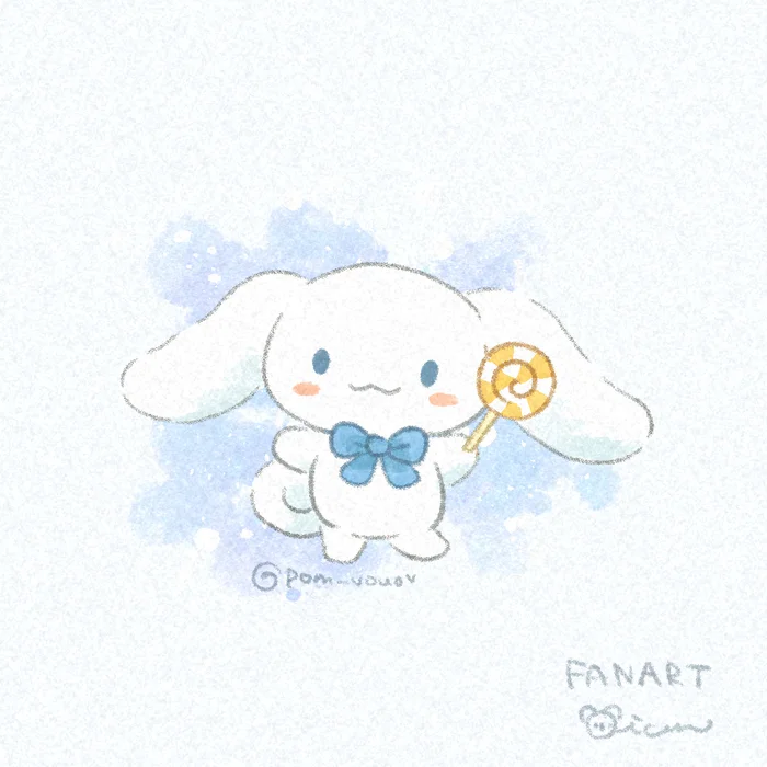 Cinnamoroll: Автор @pom_vouov - Арт, Hello Kitty, Sanrio, Cinnamoroll (Sanrio)